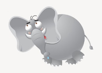 Cartoon elephant clipart, cute animal | Free Photo - rawpixel