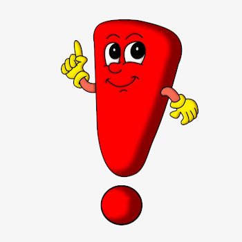 Cartoon Exclamation Mark, Cartoon Clipart, Cartoon, Exclamation Mark ...