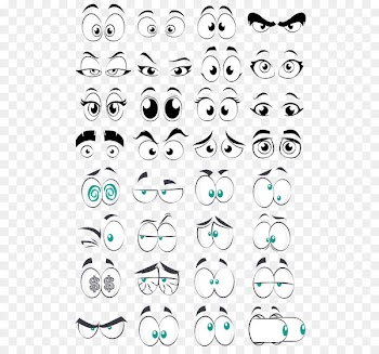 Cartoon Eye Comics - Cartoon eye collection element 