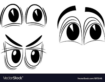 Cartoon eyes eps10 vector image