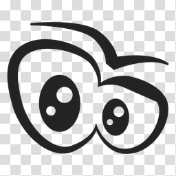 Cartoon eyes transparent PNG or SVG to Download