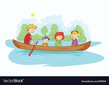 Cartoon family background vector image