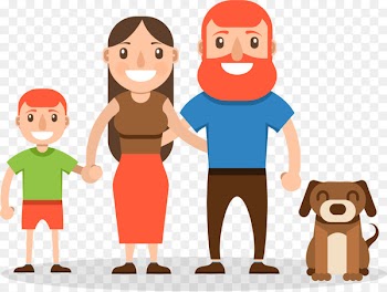 Cartoon Family - Cartoon happy family 