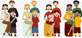 Cartoon Family Illustration - Cartoon family members 