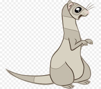 cartoon ferret tail mustelidae stoat