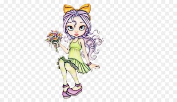 cartoon fictional character violet clip art drawing