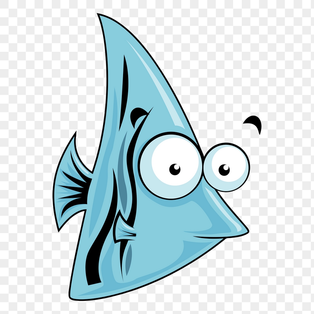 Cartoon fish png sticker, sea | Free PNG - rawpixel