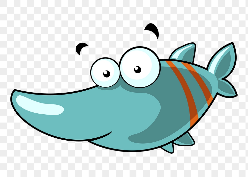 Cartoon fish png sticker, sea | Free PNG - rawpixel