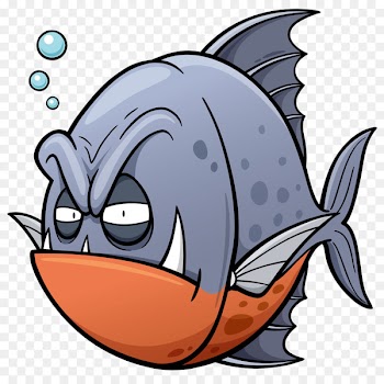 Cartoon Fish Royalty-free Clip art - Angry fish 