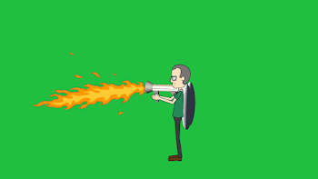 Cartoon Flamethrower: Looping Motion Background - Storyblocks Video