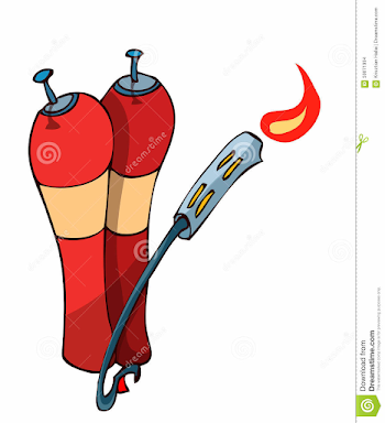 Cartoon Flamethrower. stock vector. Illustration of hand - 59871994