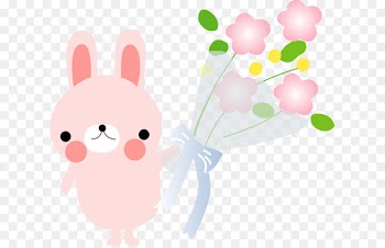 Cartoon Flower Wedding anniversary Rabbit Drawing - underwear cartoon 