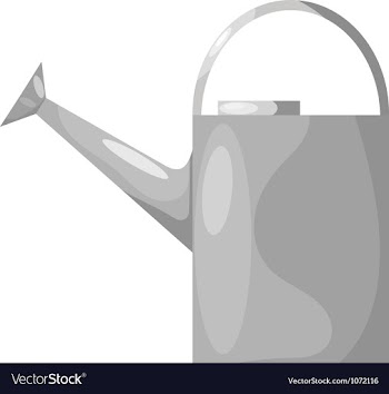 Cartoon for watering the garden eps10 vector image