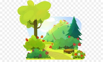 Cartoon Forest Drawing Illustration - Cartoon Forest 