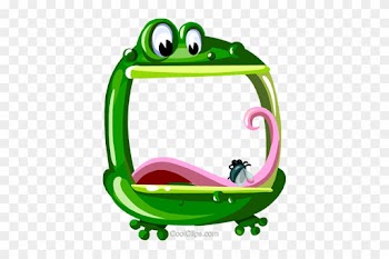 Cartoon Frog Frame Royalty Free Vector Clip Art Illustration - Cartoon Borders And Frames