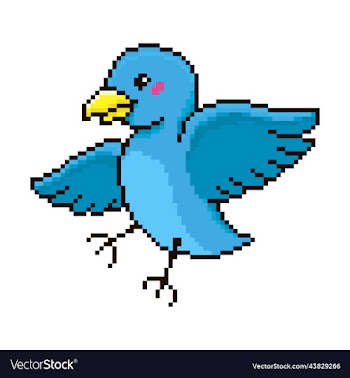 cartoon funny blue flying bird