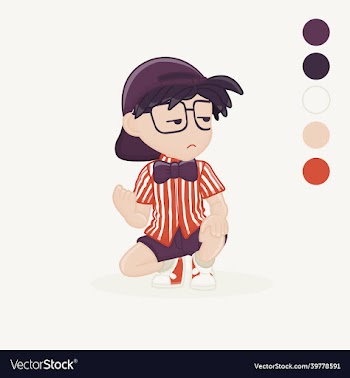 cartoon funny boy