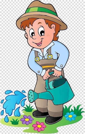 Cartoon Gardening, Animation transparent background PNG clipart