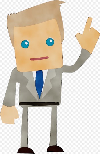 cartoon gesture toy paper bag clip art
