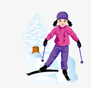 Cartoon Girl Skiing, Cartoon Clipart, Cartoon, Cartoon Characters ...