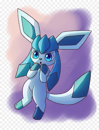 Cartoon Glaceon Eevee Drawing Illustration - glaceon streamer 