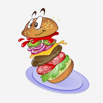 Cartoon hamburger character clipart illustration. | Free Photo - rawpixel