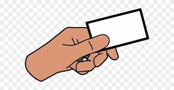 Cartoon Hand Card Clip Art - White People Race Card