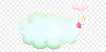 Cartoon hand painted beautiful clouds product border 