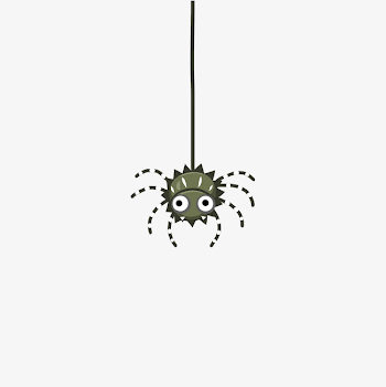 Cartoon Hand Painted Halloween Spider, Halloween, Spider, Easter ...
