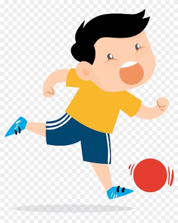 Cartoon Hand Painted Soccer Boy - 어린이 운동 일러스트