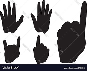 Cartoon Hands with Gestures vector image