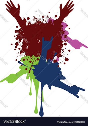 Cartoon Hands with Gestures5 vector image