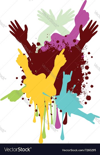 Cartoon Hands with Gestures7 vector image