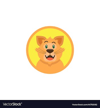 cartoon happy cat face