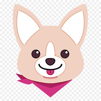 cartoon head pink nose snout