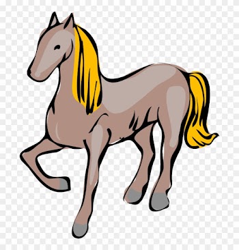 Cartoon Horse Svg Clip Arts 522 X 594 Px - Cavallo Clipart