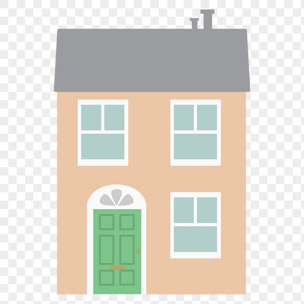 Cartoon house png sticker, architecture | Free PNG - rawpixel