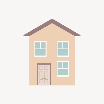 Cartoon house sticker, architecture illustration | Free Vector - rawpixel