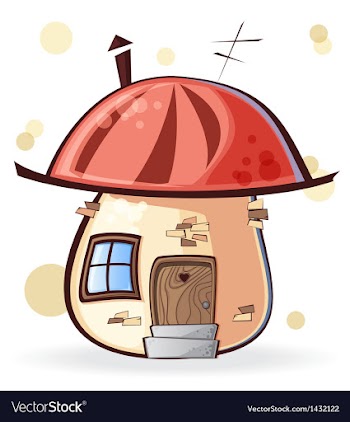Cartoon house vector image