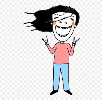 Cartoon Humour Crying Birthday - Crazy Girl Png