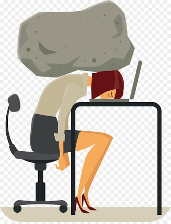 Cartoon Illustration - Business people vector material pressure 