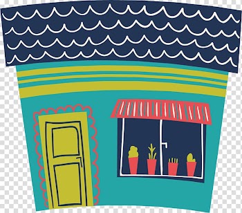 Cartoon Illustration, Colorful cartoon cabin transparent background PNG clipart