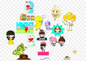 Cartoon Illustration - Cute cartoon doll 