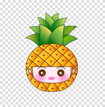 Cartoon Illustration, Cute cartoon fruit transparent background PNG clipart