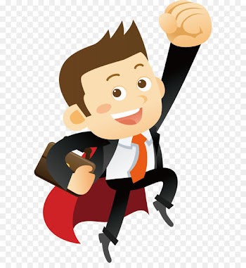 Cartoon Illustration - Excited people 