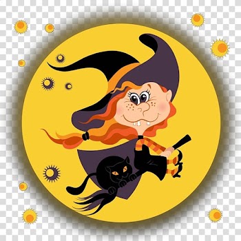Cartoon illustration Illustration, Cartoon cute little witch transparent background PNG clipart