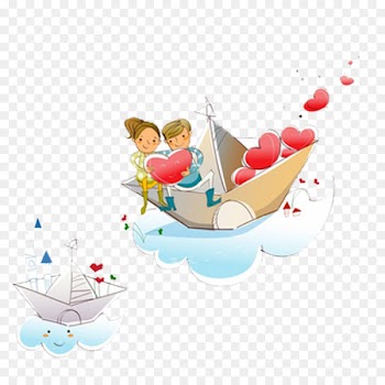Cartoon Illustration - Love boat 