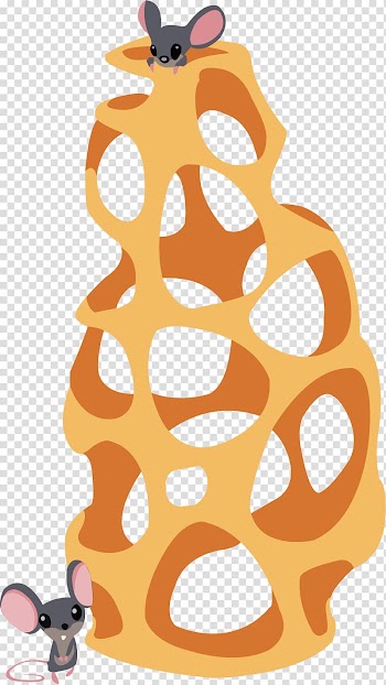 Cartoon Illustration, Steal the cheese of the mouse transparent background PNG clipart