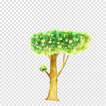 Cartoon Illustration, tree transparent background PNG clipart