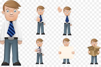 Cartoon Illustration - Vector Business people 